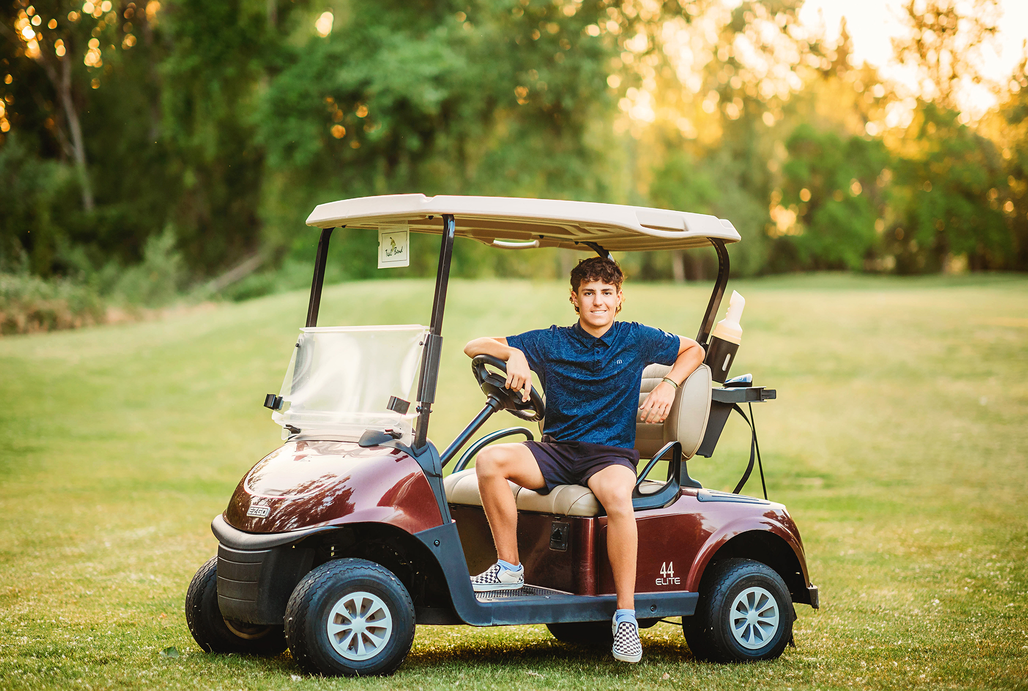 Senior Photos on a Golf Course