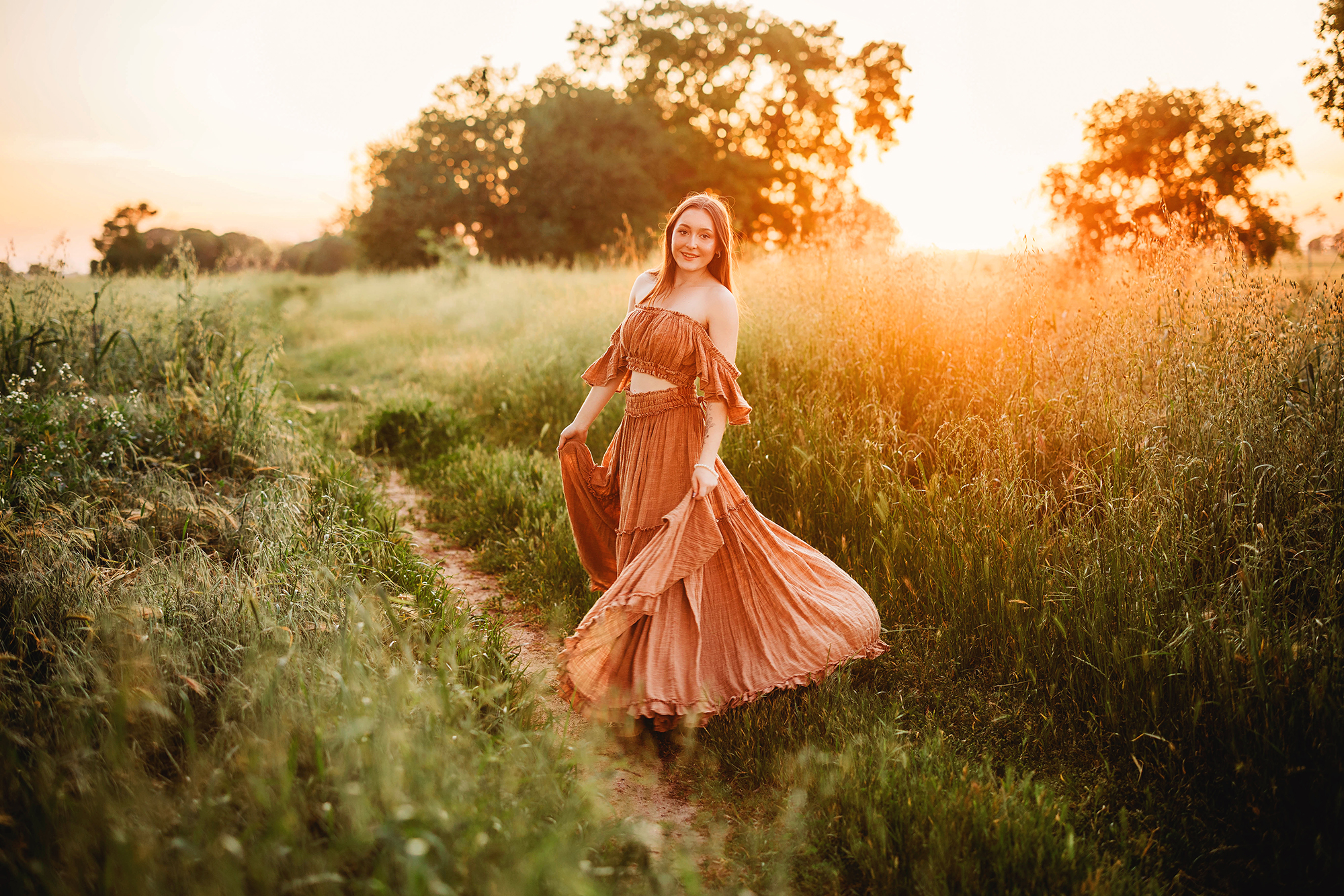 Outdoor Senior Girl Photos In Wildflowers