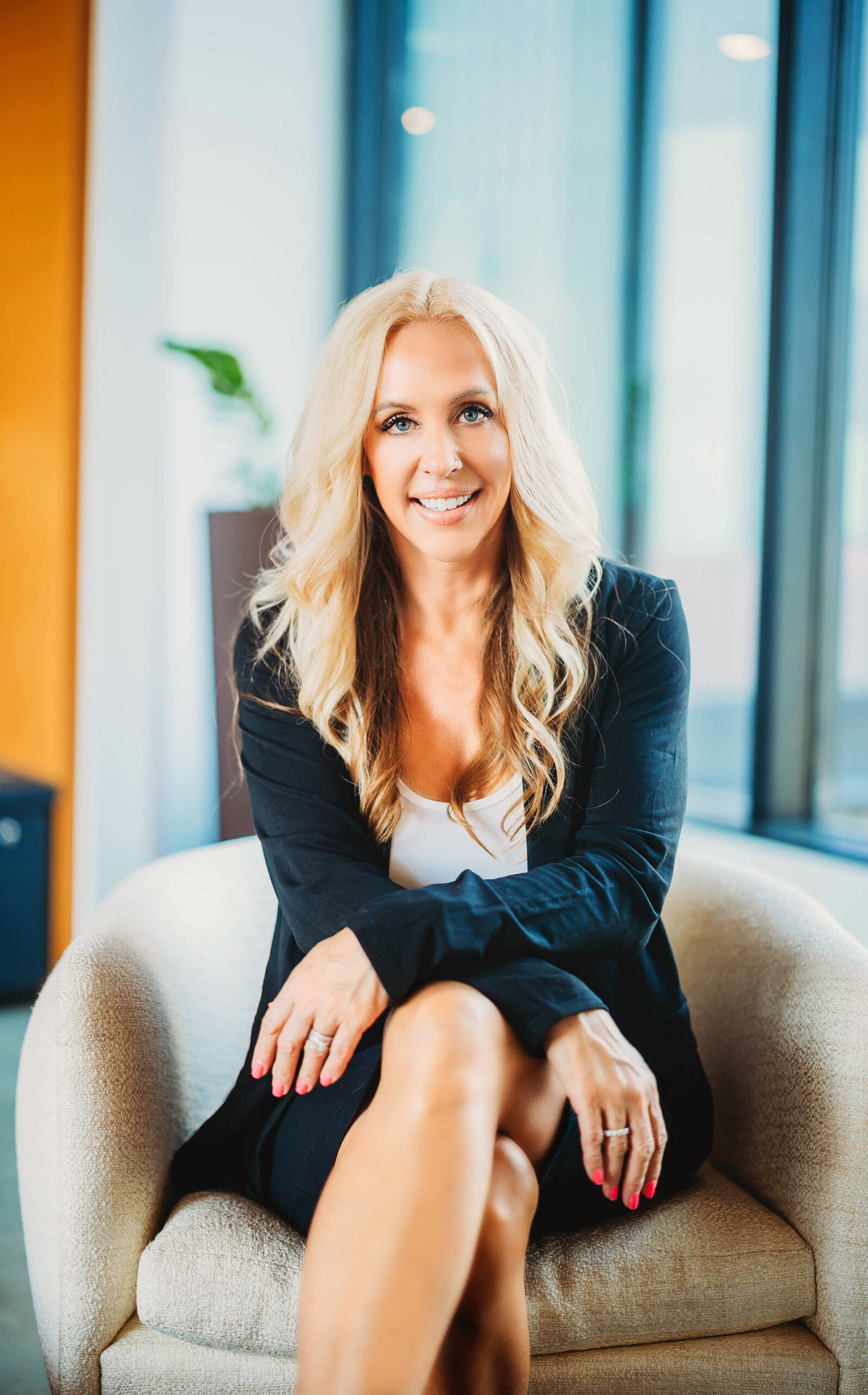 business photos in an office on a chair