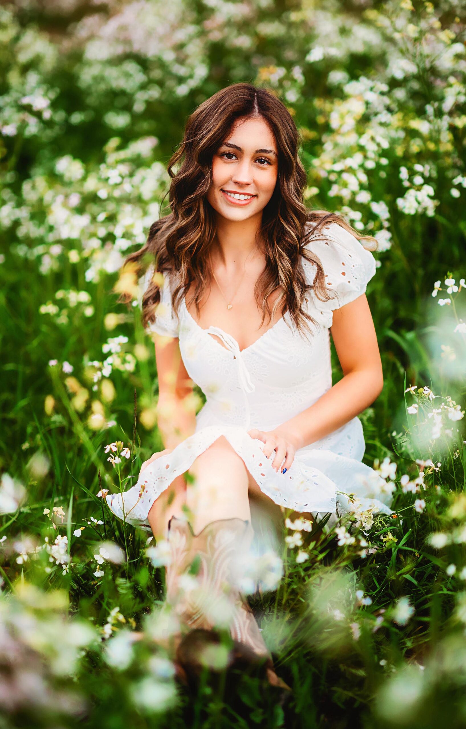 Photos in flowers- Senior Pics