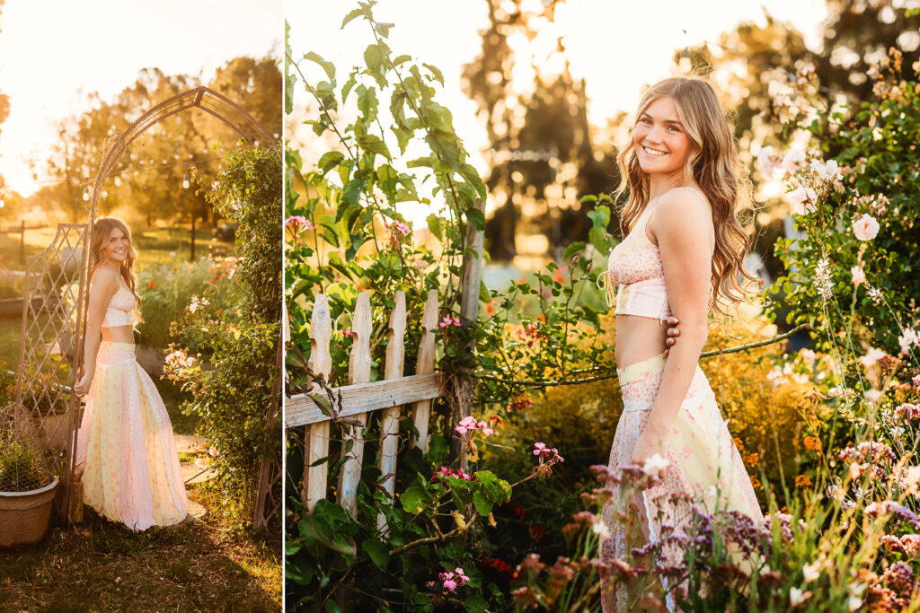 Folsom senior photography at sunset.